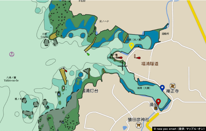 Map of Fukuura