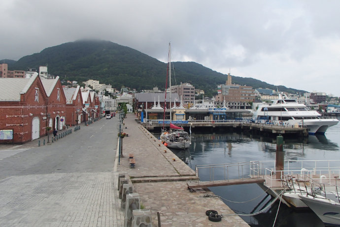 A photo of central Hakodate harbor