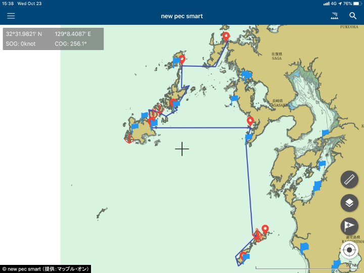 A screenshot of new pec smart showing easy route plotting